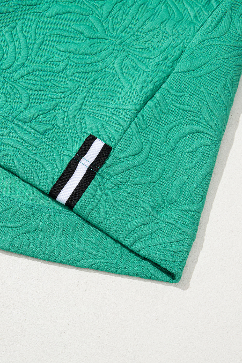 Sea Green Jacquard Textured Dress