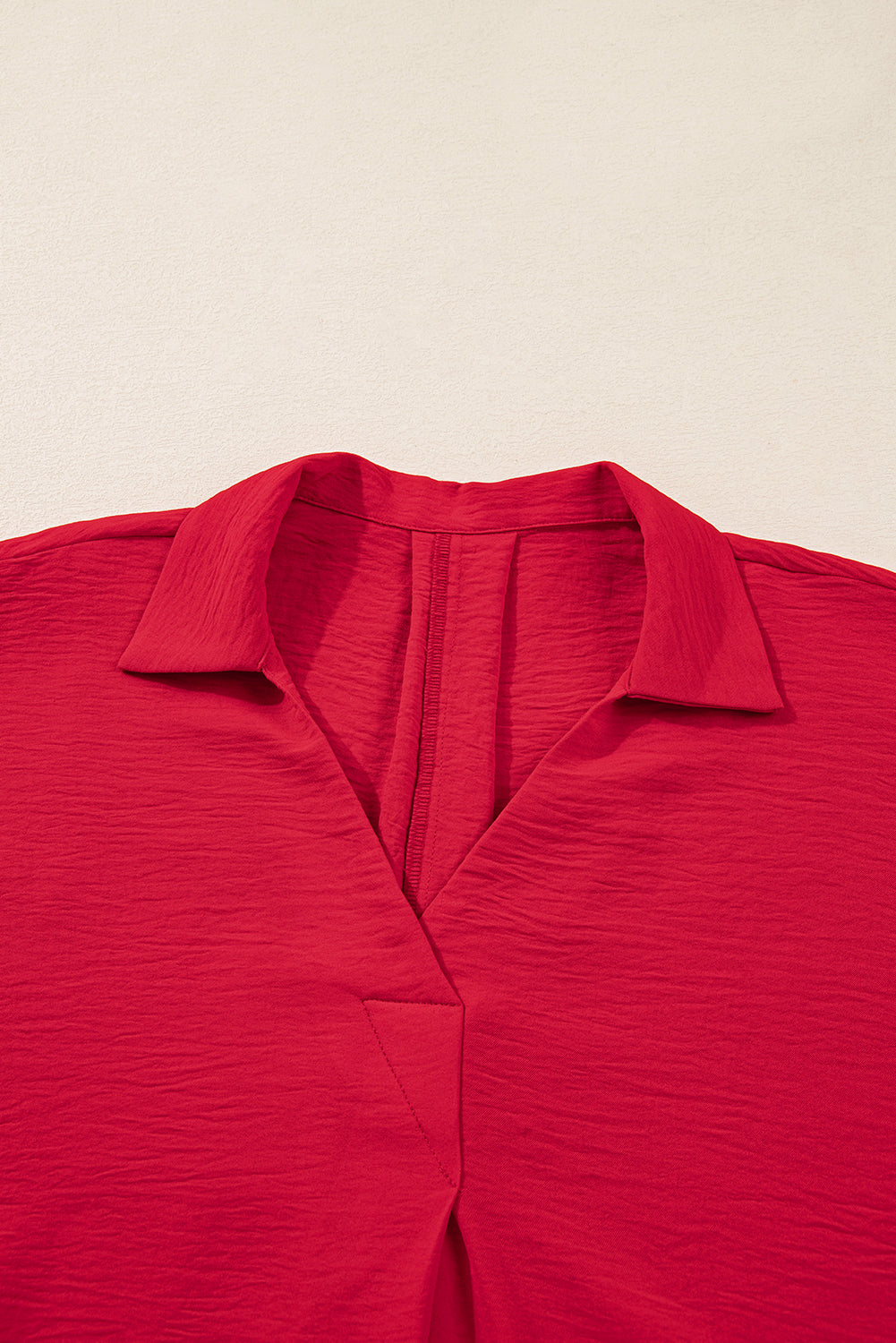 Fiery Red Loose Tunic Top Curvy