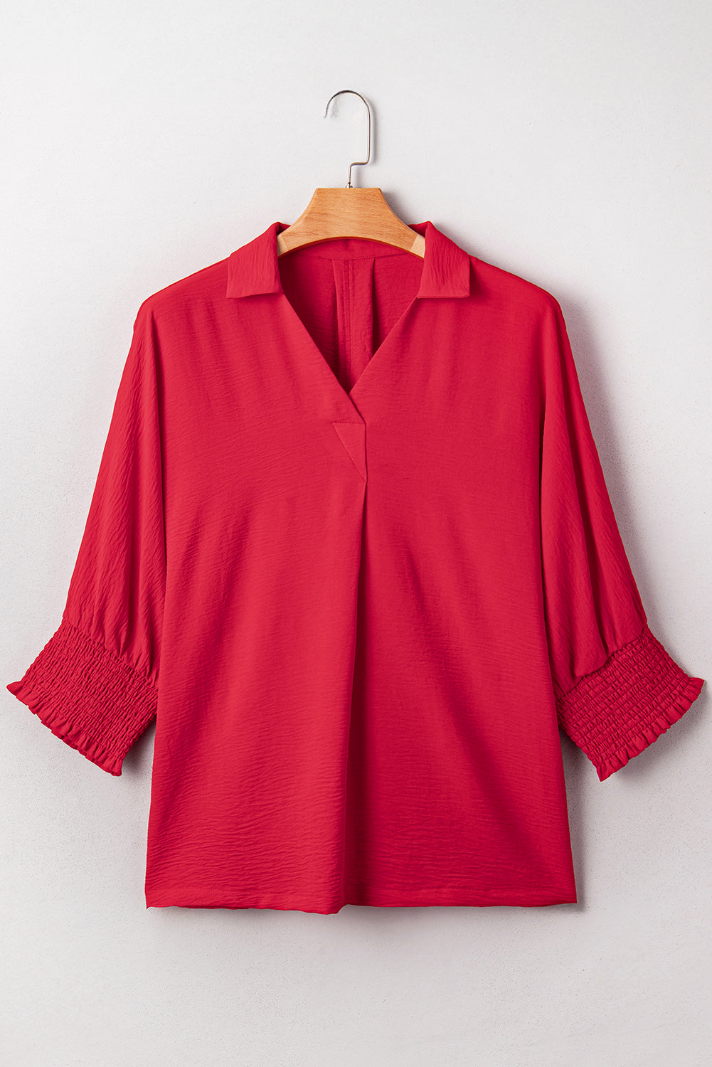 Fiery Red Loose Tunic Top Curvy