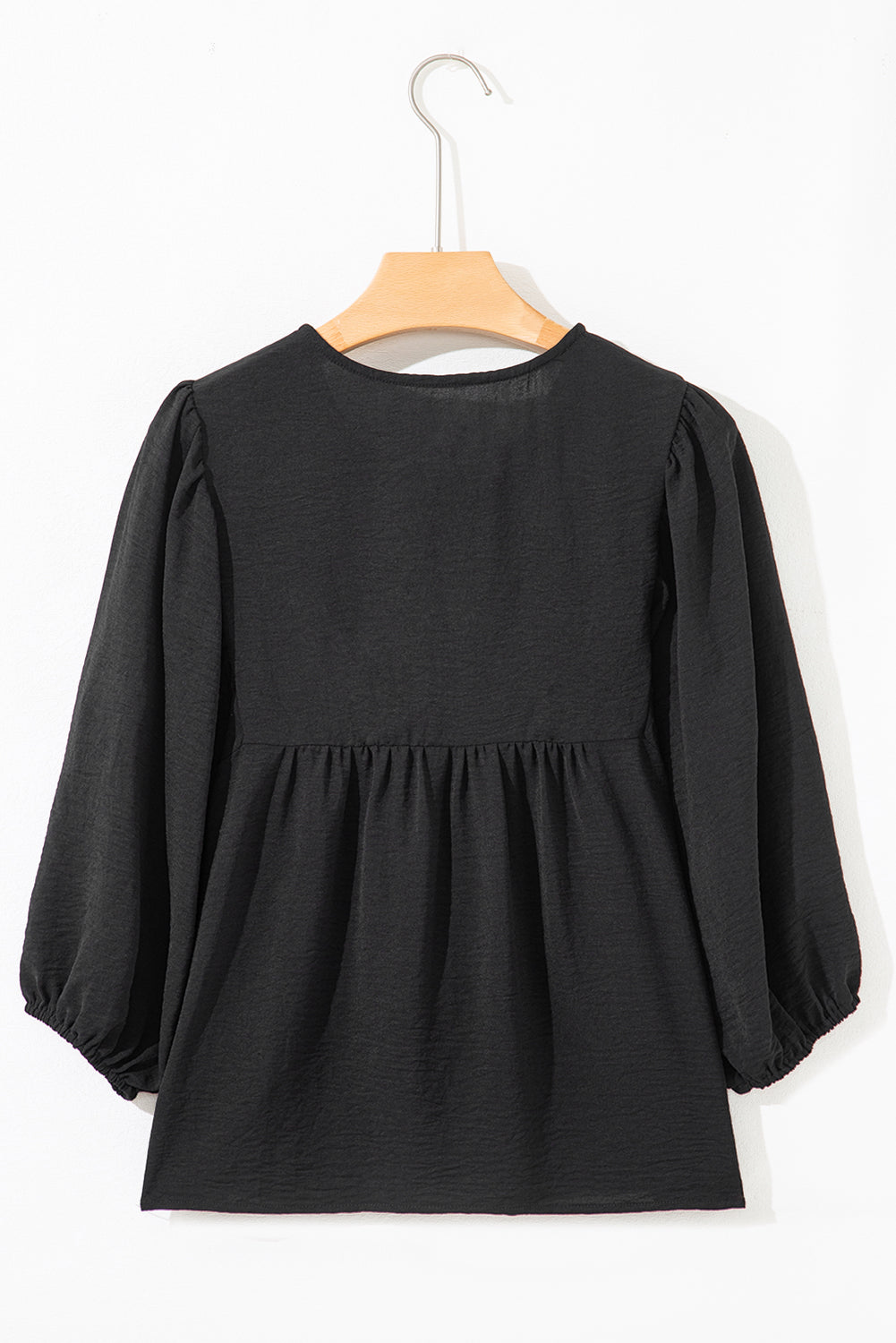 Black Bow Tie Blouse