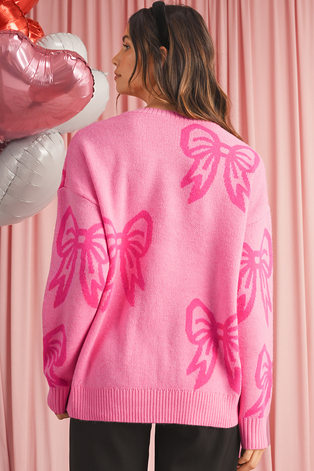 Pink Bow Sweater