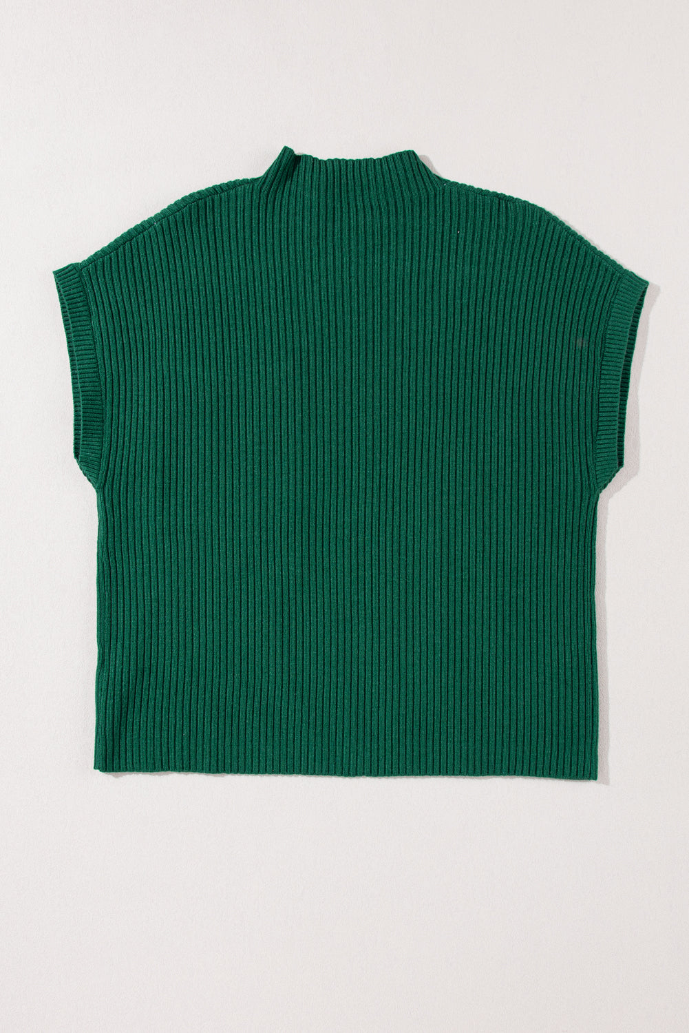 Green Pocket Ribbed Sweater