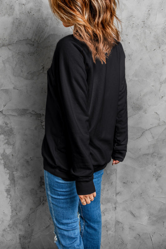 Black Bowknot Christmas Tree Sweatshirt