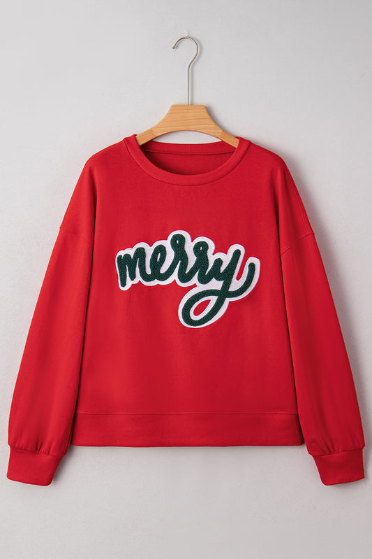 Red Merry Christmas Sweatshirt