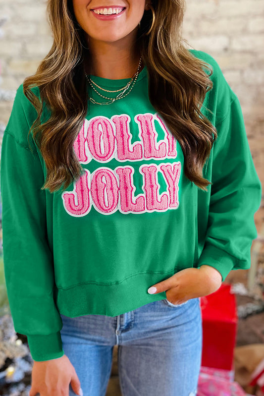 Green Holly Jolly Christmas Sweatshirt