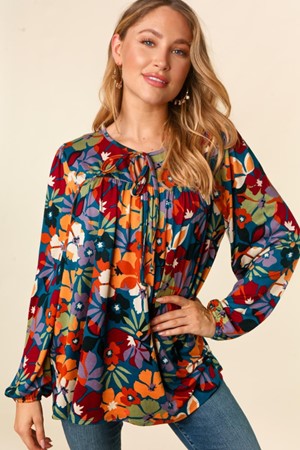 Fall Flowers Top