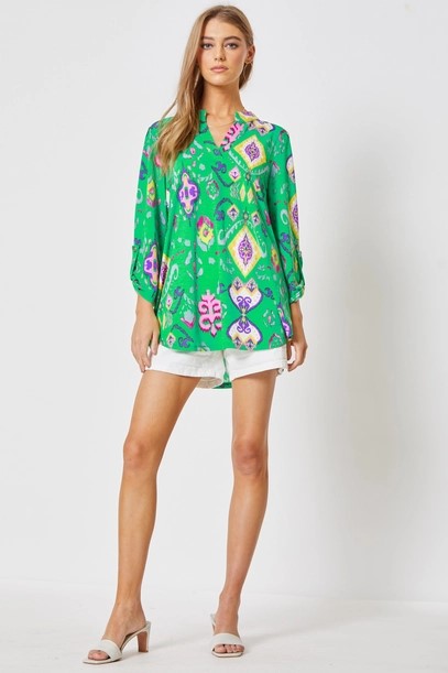 Green with Envy Top