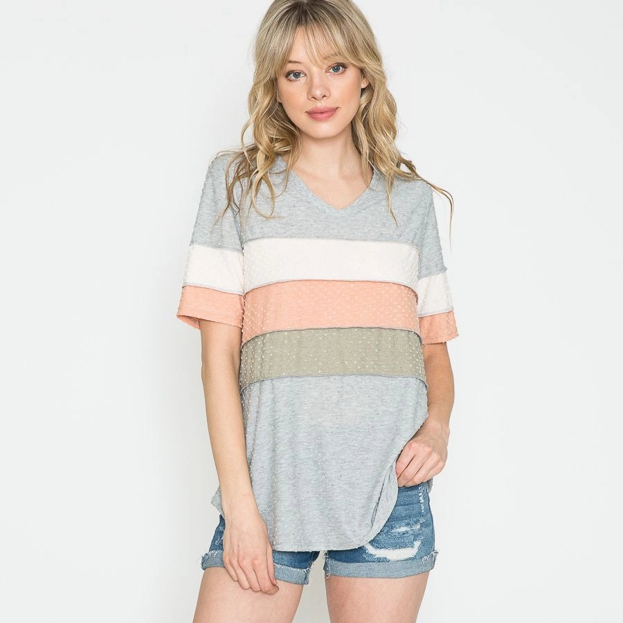 Between the Lines V-Neck Top